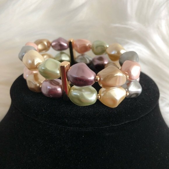 Charter Club | Imitation Pearl Stretch Bracelet - Picture 1 of 2